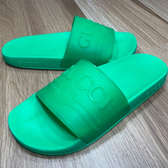Gucci Shoes - Rubber St. Gucci Sandals Verde